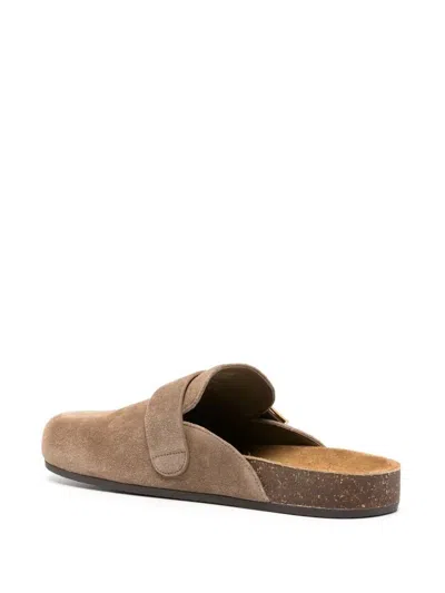 Tory Burch Mellow Logo Shearling Flat Mules