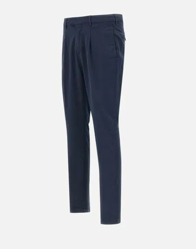 Devore Pleated Trousers In Blue