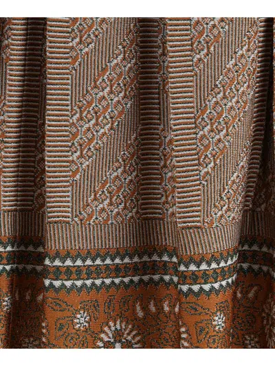 Valentino Knit Lurex Midi Skirt