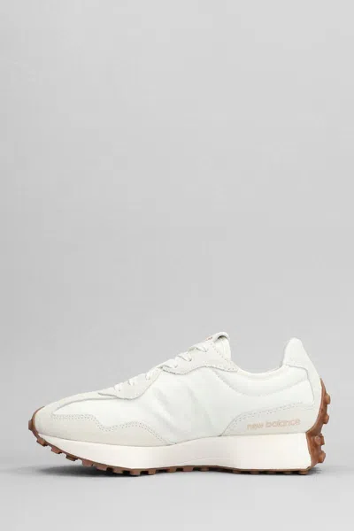 New Balance 327 Sneakers In Off-white With Leopard Print Detail In White