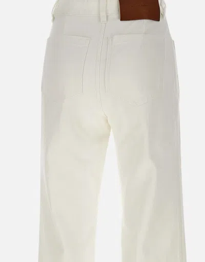 Victoria Beckham Womens Washed White Alina Flared-leg Denim Jeans In Neutral