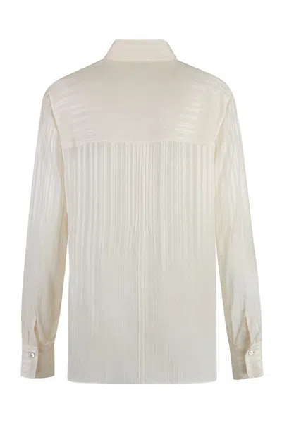 Vince Striped Cropped Shirt