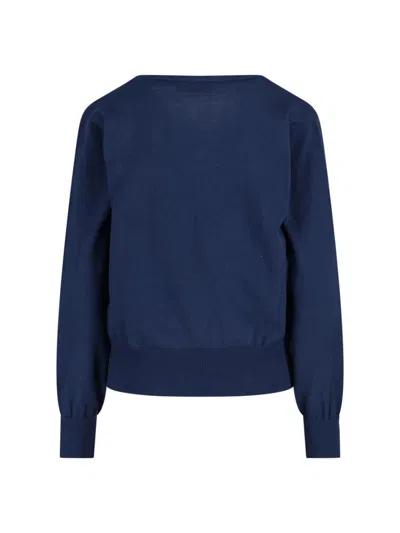 Vivienne Westwood Orb Cotton And Cashmere Sweater In Blue