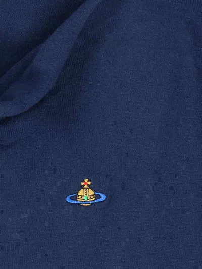 Vivienne Westwood Orb Cotton And Cashmere Sweater In Blue