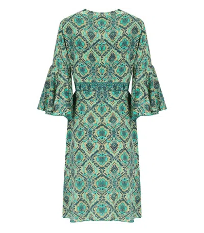 Pahiesa Formentera Green Wrap Dress