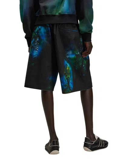 Y-3 Allover Print Belted Ripstop Shorts