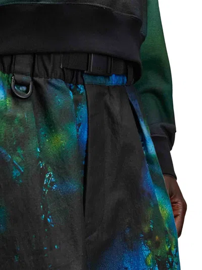 Y-3 Allover Print Belted Ripstop Shorts