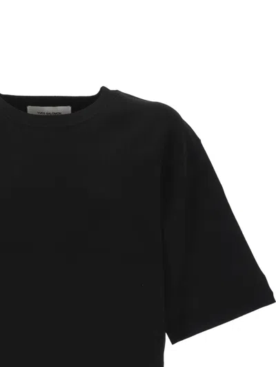 Yves Salomon Short-sleeved T-shirt In Black