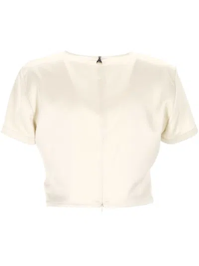 Patrizia Pepe Short Sleeves Smock In White