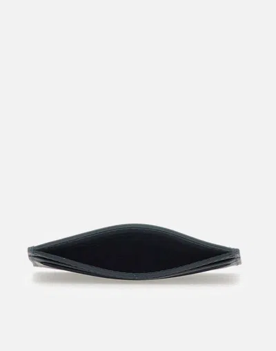 Paul Smith Navy Leather Artist Stripe Card Holder Blue In Black