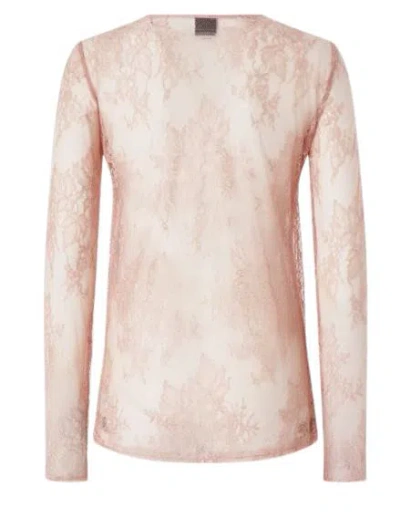 Pinko Slim-fitting Lace Sweater With Fringing