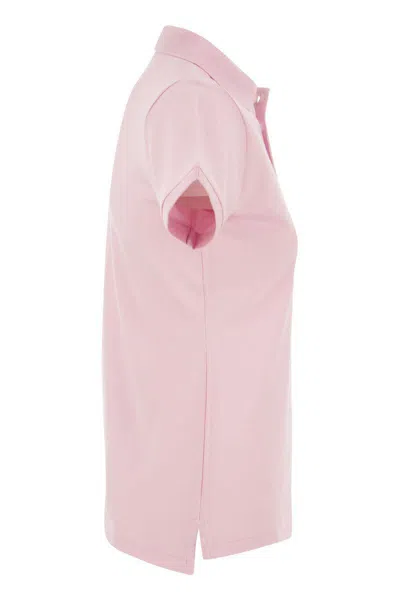 Polo Ralph Lauren 'julie' Pink Polo Shirt With Classic Collar And Pony Embroidery On The Front