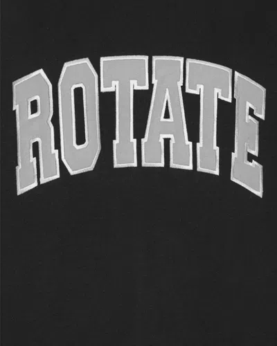 Rotate Birger Christensen Rotate Birgerchristensen Long Sleeve T-shirt In Black