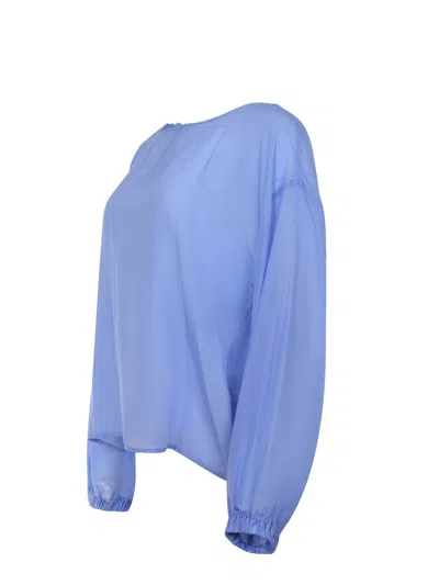 Solotre Blousa  Made Of A Mix Of Silk In Blue