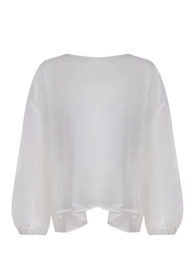 Solotre Blousa  Made Of A Silk Blend In White