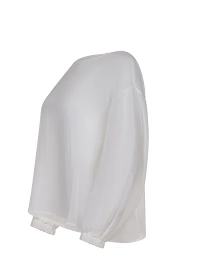 Solotre Blousa  Made Of A Silk Blend In White