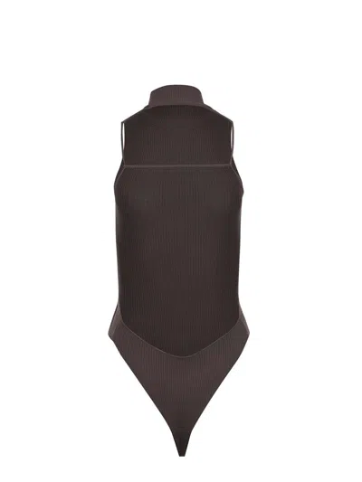 Solotre Body  Made Of A Viscose Blend. In Gray
