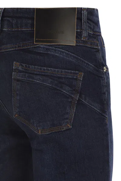 Sportmax Women's Umbria Mini Flare Denim Trousers In Blue