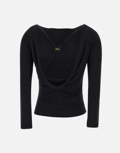 Elisabetta Franchi Daily Viscose Sweater With Open Back