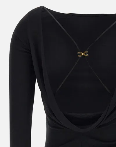 Elisabetta Franchi Daily Viscose Sweater With Open Back