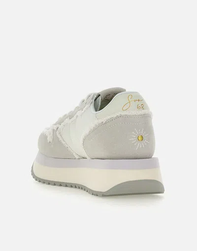 Sun68 Big Stargirl Platform Sneakers In Gray