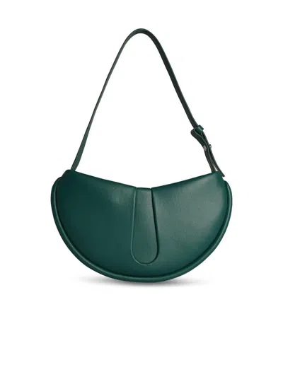 Themoirè 'ebe' Hunter Green Vegan Leather Bag