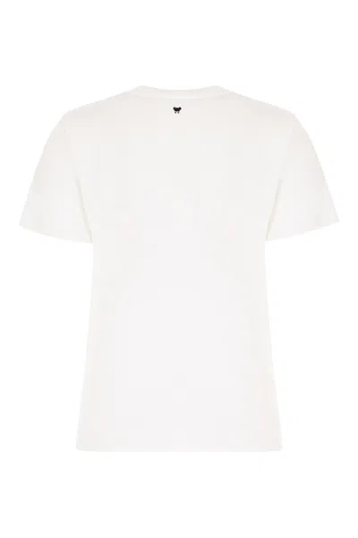 Weekend Max Mara Graphic Print Crew Neck Short Sleeves T-shirt In White