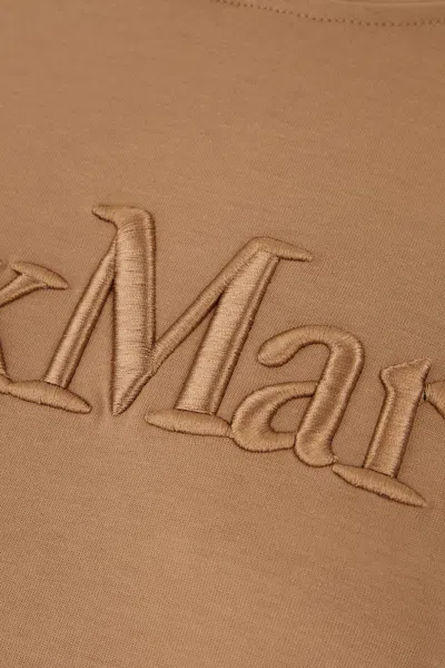 's Max Mara Visiera Hooded Sweatshirt Max Mara Logo Sweatshirts Beige