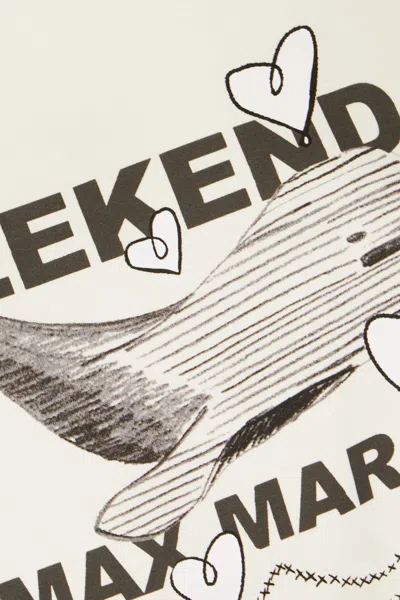 Weekend Max Mara Omens Ivory Guglia Brand-print Cotton-jersey T-shirt