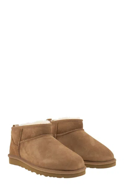 Ugg Brown 'ultra Mini' Boots In Brown