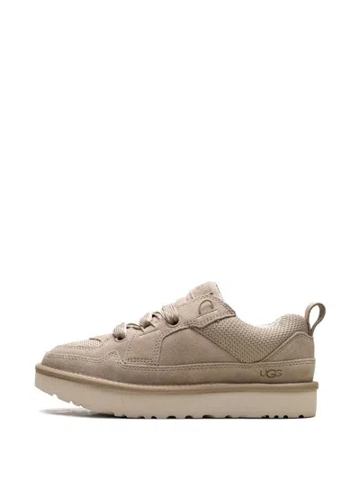 Ugg Beige Suede And Mesh Lowmel Sneakers In Neutral