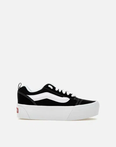 Vans Knu Stack Woman Sneakers Black Size 8 Leather In Black