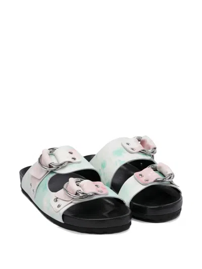 Pierre Hardy Leather Black Sandals In Multi