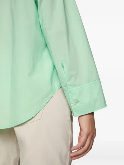 Marc O'polo Button-up Cotton Shirt In Green