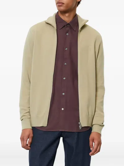 Marc O'polo Zip-up Cardigan In Green