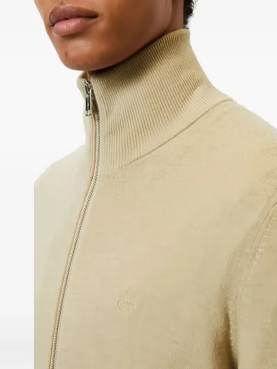 Marc O'polo Zip-up Cardigan In Green