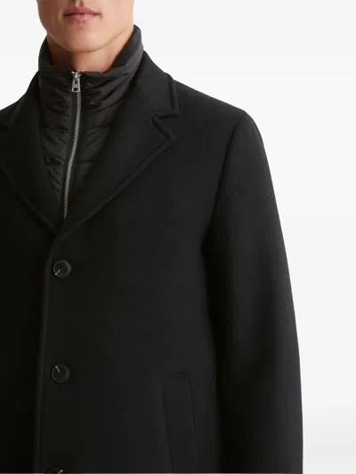 Marc O'polo Single-breasted Wool Coat In Black