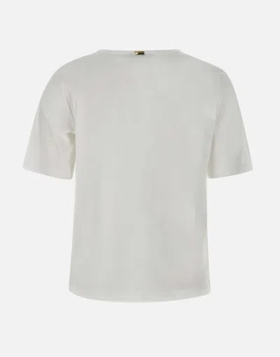 Herno Crewneck Short Sleeves Round Neck Button Embellishments