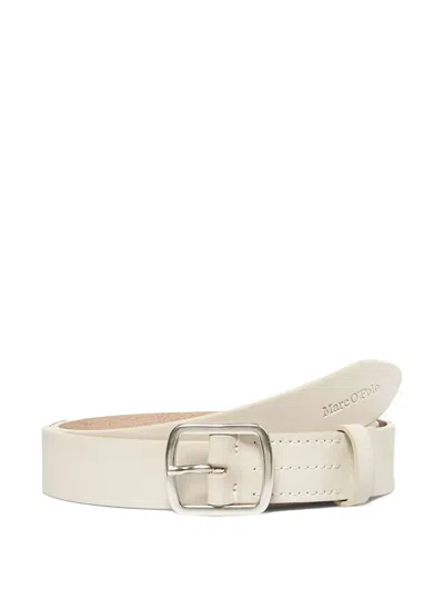 Marc O'polo Leather Belt In Gray