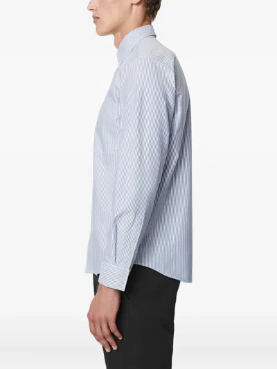 Marc O'polo Striped Button-down Shirt In Blue
