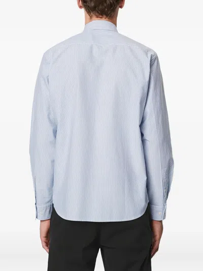Marc O'polo Striped Button-down Shirt In Blue