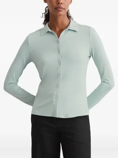 Marc O'polo Button-up Long-sleeve Shirt In Blue