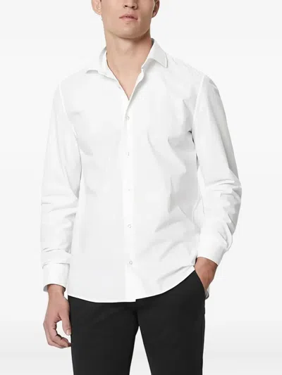 Marc O'polo Long-sleeves Button-down Shirt In White