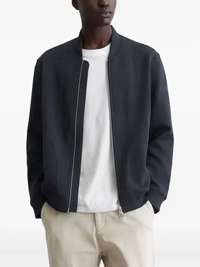 Marc O'polo Zip-up Bomber Jacket In Blue