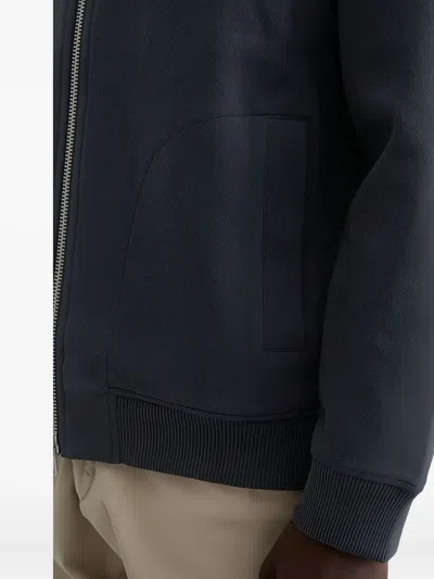 Marc O'polo Zip-up Bomber Jacket In Blue