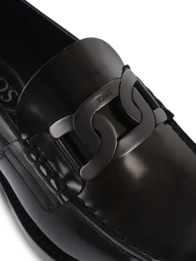 Tod's Chain-detailed Brushed Loafers