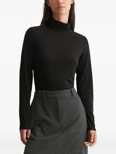 Marc O'polo Turtleneck Long-sleeve Top In Black