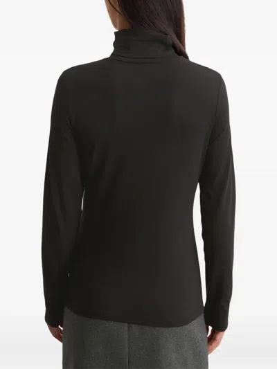 Marc O'polo Turtleneck Long-sleeve Top In Black