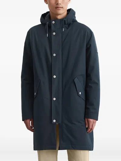 Marc O'polo Hooded Parka Coat In Blue