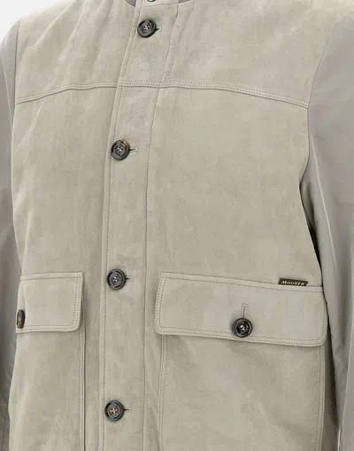 Moorer Premium Lambskin Suede Jacket With Front Pockets